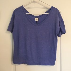 Blue V-Neck Top